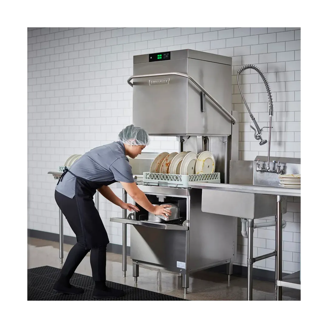 Hobart AMTL-2 36.5" Door Type Dishwasher - Double Level, 80 RPH - 49.6 Gal/Hr - High Temp w/Booster
