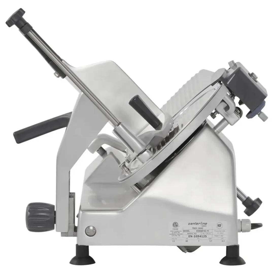 Centerline by Hobart EDGE10-11 - 10" Carbon Steel Meat Slicer, Belt Drive, Angle Feed, 1/2 HP, 120V