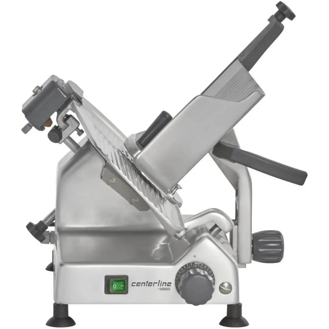 Centerline by Hobart EDGE10-11 - 10" Carbon Steel Meat Slicer, Belt Drive, Angle Feed, 1/2 HP, 120V