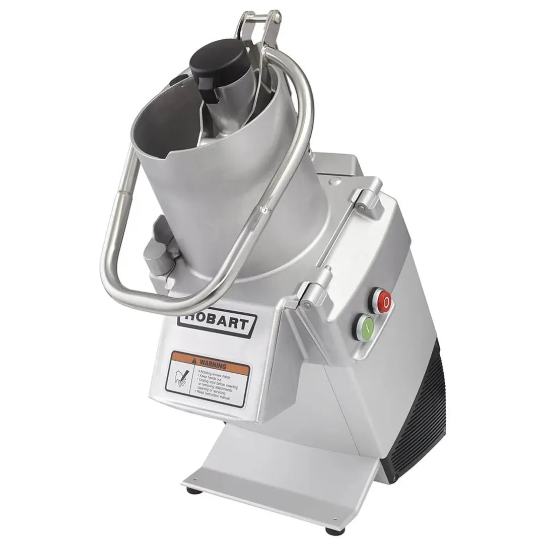 Hobart FP250-1B Benchtop Continuous Feed Food Processor with 15PLTSS-6PACK, 17 lbs per/min, 3/4 hp