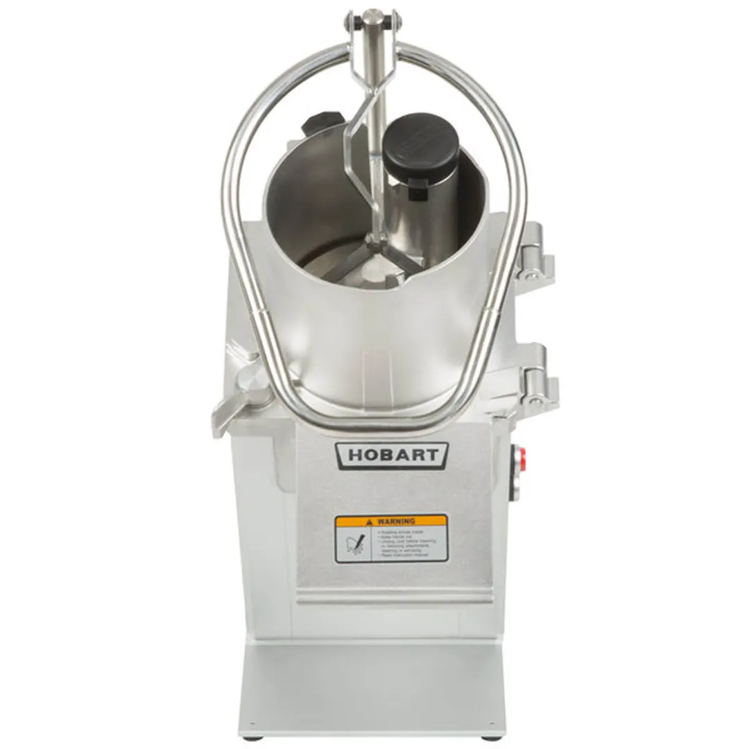 Hobart FP350-1A Benchtop Continuous Feed Food Processor with 3PLATE-3PACK-SS, 26 lbs per/min, 1 hp
