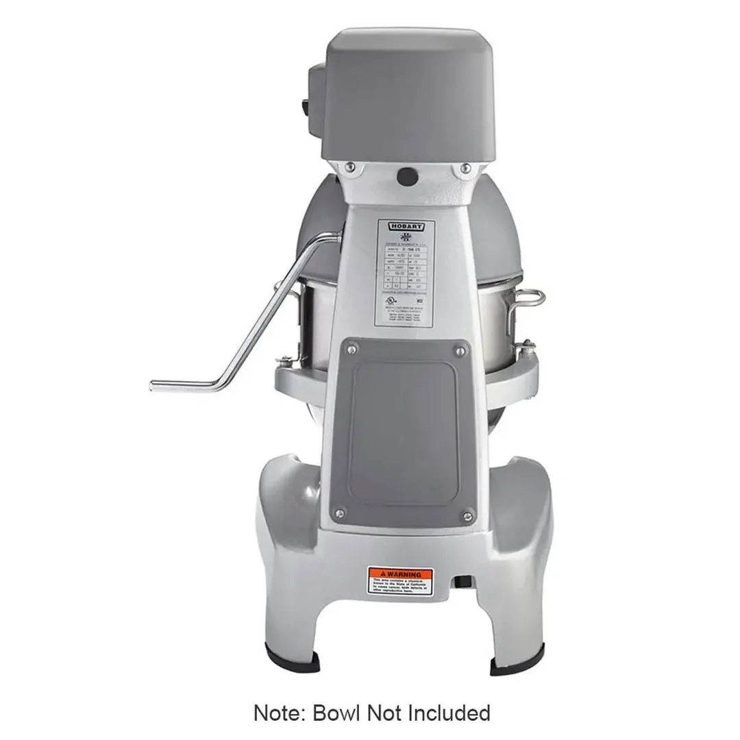 Hobart HL200-1 Countertop 20 qt Planetary Mixer without Attachments, #12 HUB, 3-Speed, 1/2 hp
