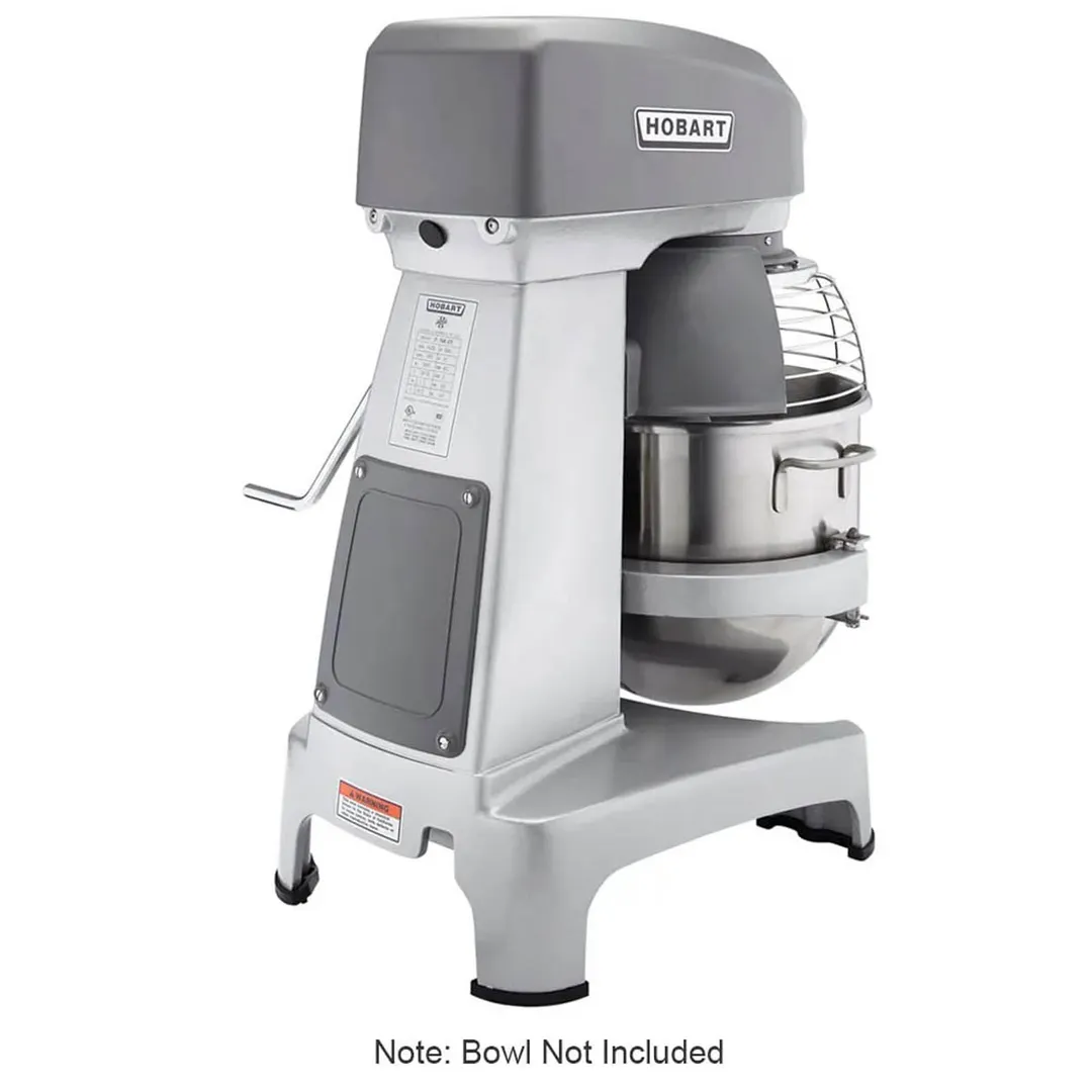 Hobart HL200-1 Countertop 20 qt Planetary Mixer without Attachments, #12 HUB, 3-Speed, 1/2 hp