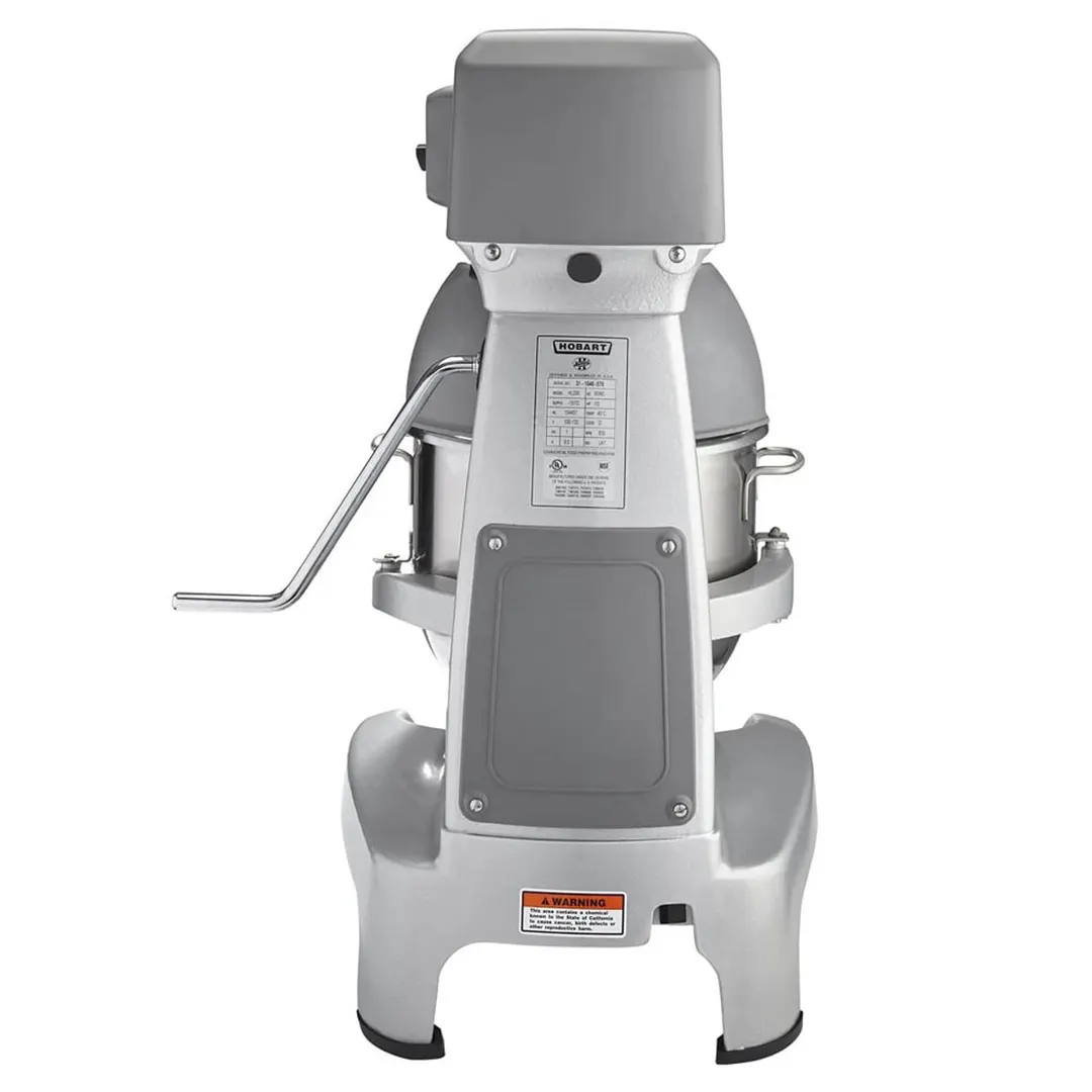 Hobart HL200-1STD Countertop 20 qt Planetary Mixer with Timer, #12 HUB, 3-Speed, 1/2 hp