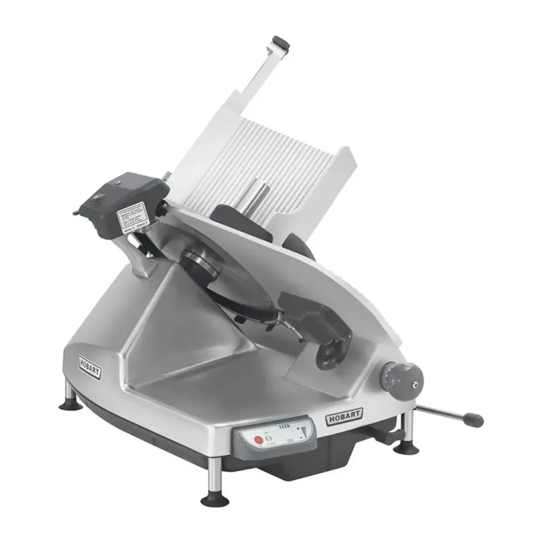 Hobart HS7-1 13" CleanCut™ Automatic Meat Slicer, 1/2 HP 120V Aluminum Belt Drive, Removable Knife & Grip