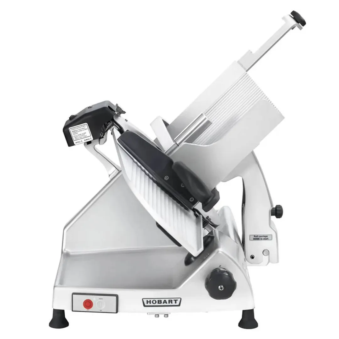Hobart HS8-1 Manual Meat Slicer – 13” CleanCut™ Removable Knife, 1/2 HP 120V Motor, Aluminum, Belt Drive, Gravity Feed
