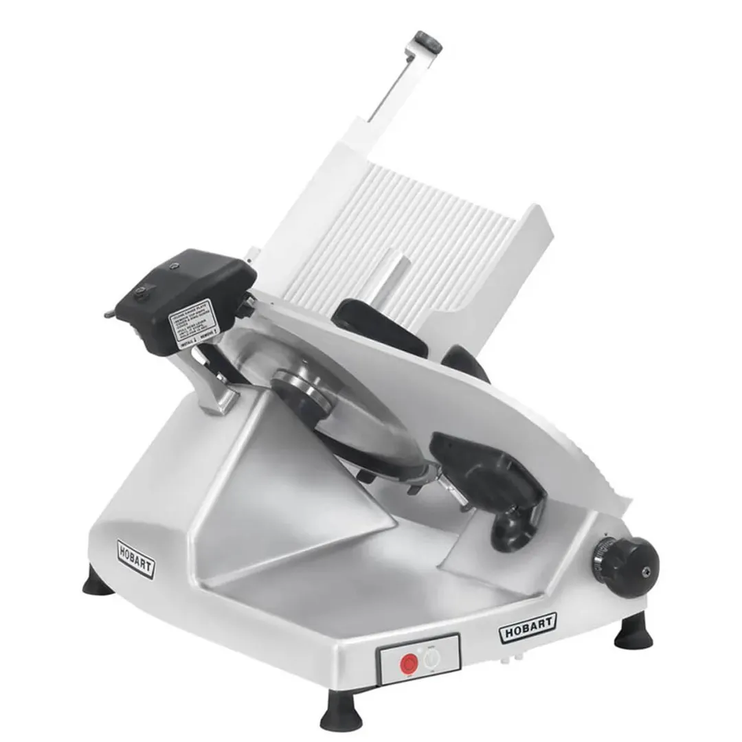 Hobart HS8N-1 Heavy Meat Slicer, 13" CleanCut Knife, 1/2 HP 120V Motor, Belt Drive, Manual Feed