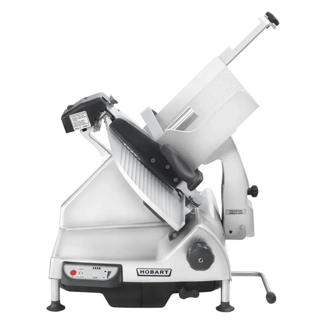 Hobart HS9-1 - 13" CleanCut™ Automatic Meat Slicer, 1/2 HP 120V, Anodized Aluminum, Belt Drive