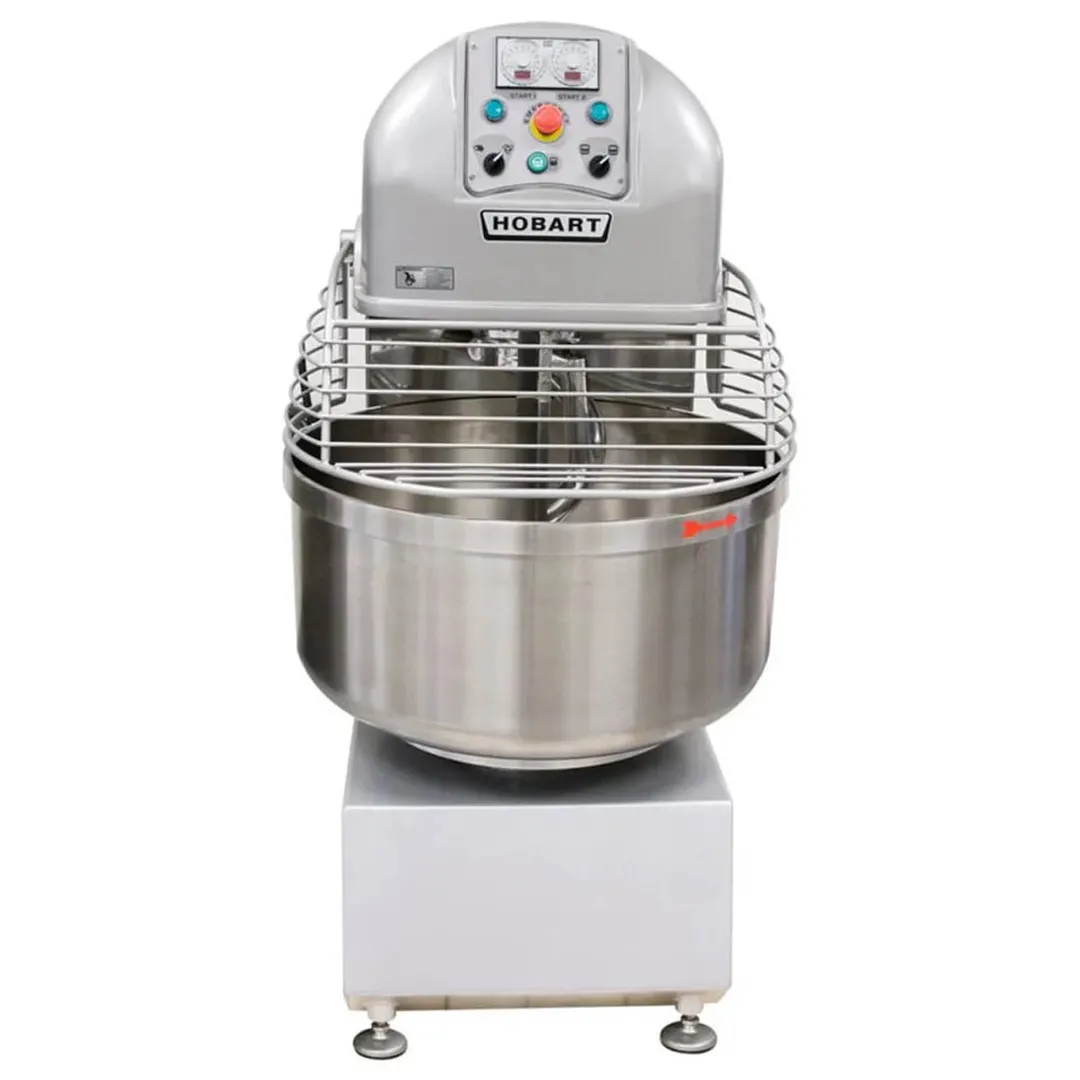 Hobart HSL220-1 Spiral Mixer, 2-Speed, 220 lbs Capacity, 6 hp Spiral Motor and 3/4 hp Bowl Motor