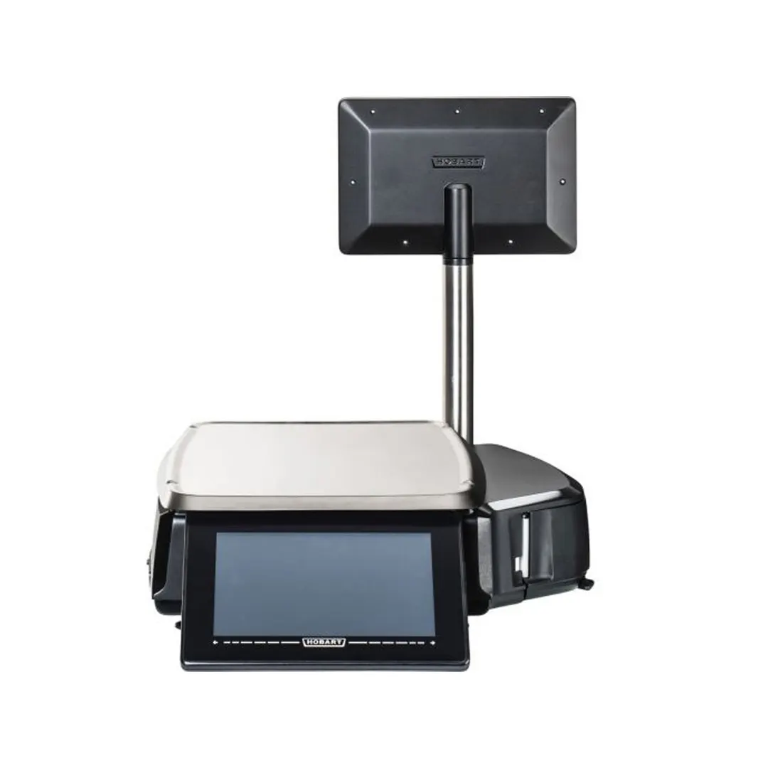 Hobart HTI-10ELH4 Scale, 10" Display, 14"x15" Platter, 30 lb @ .01 lb, 15 kg @ .005 kg, 1GB RAM, 16GB SD