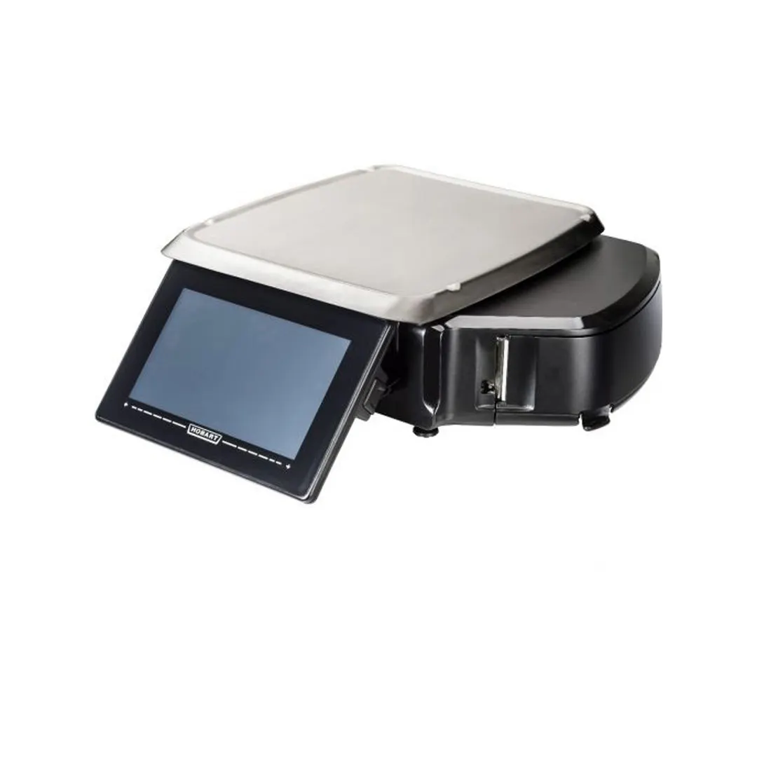 Hobart HTI-7LH5 Scale, 14" x 15" Platform, 30 lb / 0.01 lb & 15 kg / 0.005 kg, Linerless Cassette Auto Cutter
