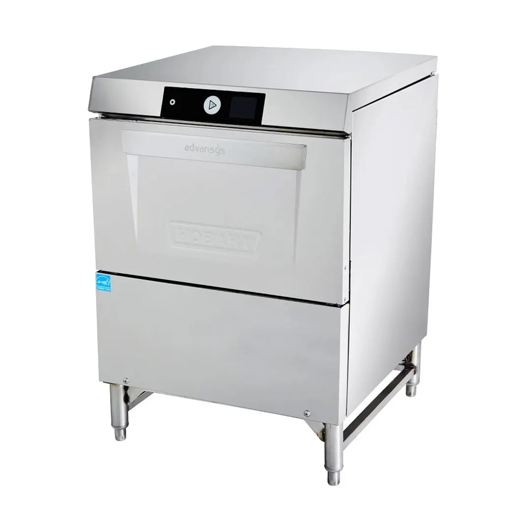 Hobart LXGNR-2 Undercounter Dishwasher/Glasswasher,30 or 24 Rack/Hr-High Temp w/Booster-120/208-240