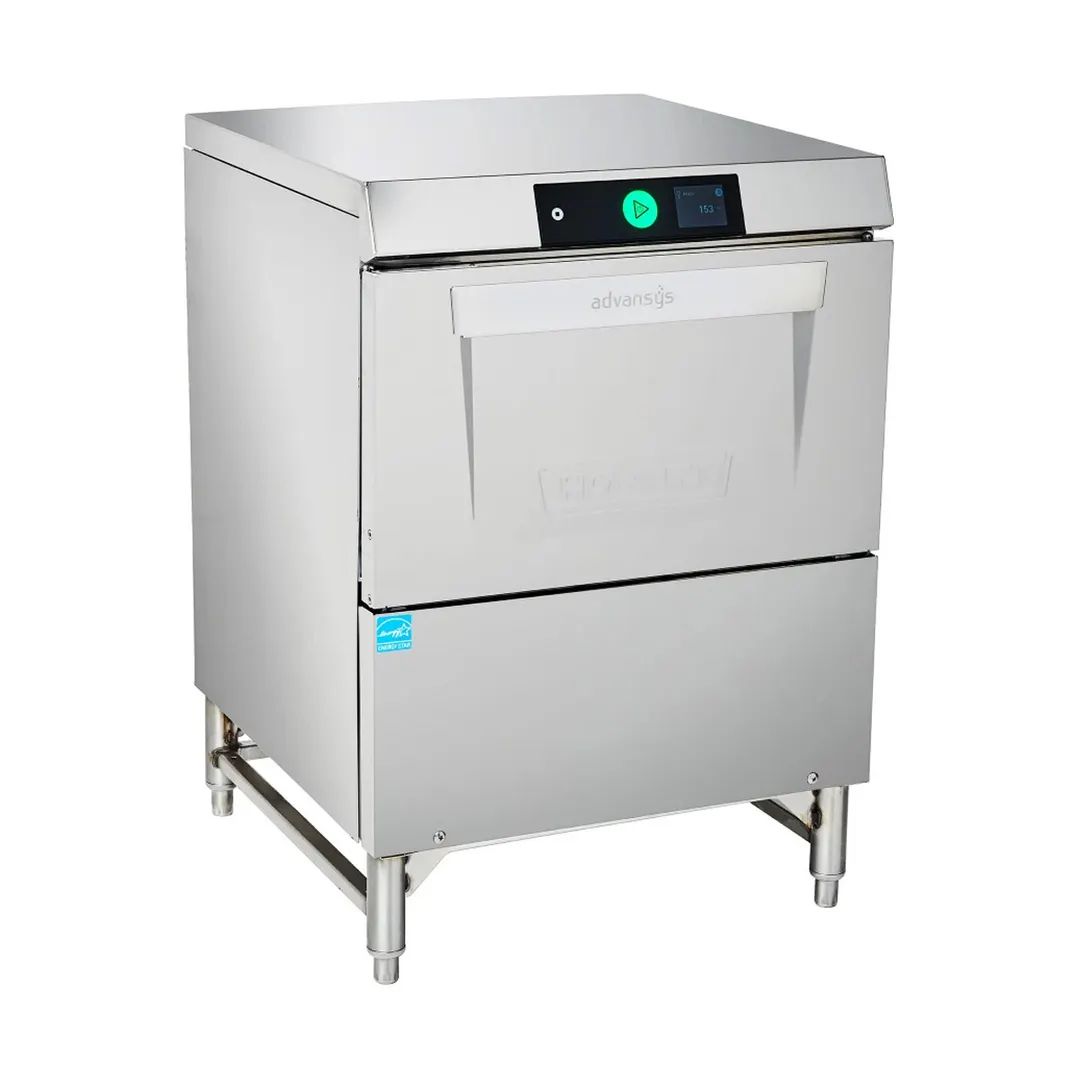 Hobart LXGNR-30 Undercounter Dishwasher/Glasswasher,30 or 24 Rack/Hr-High Temp w/Booster-120/208-240
