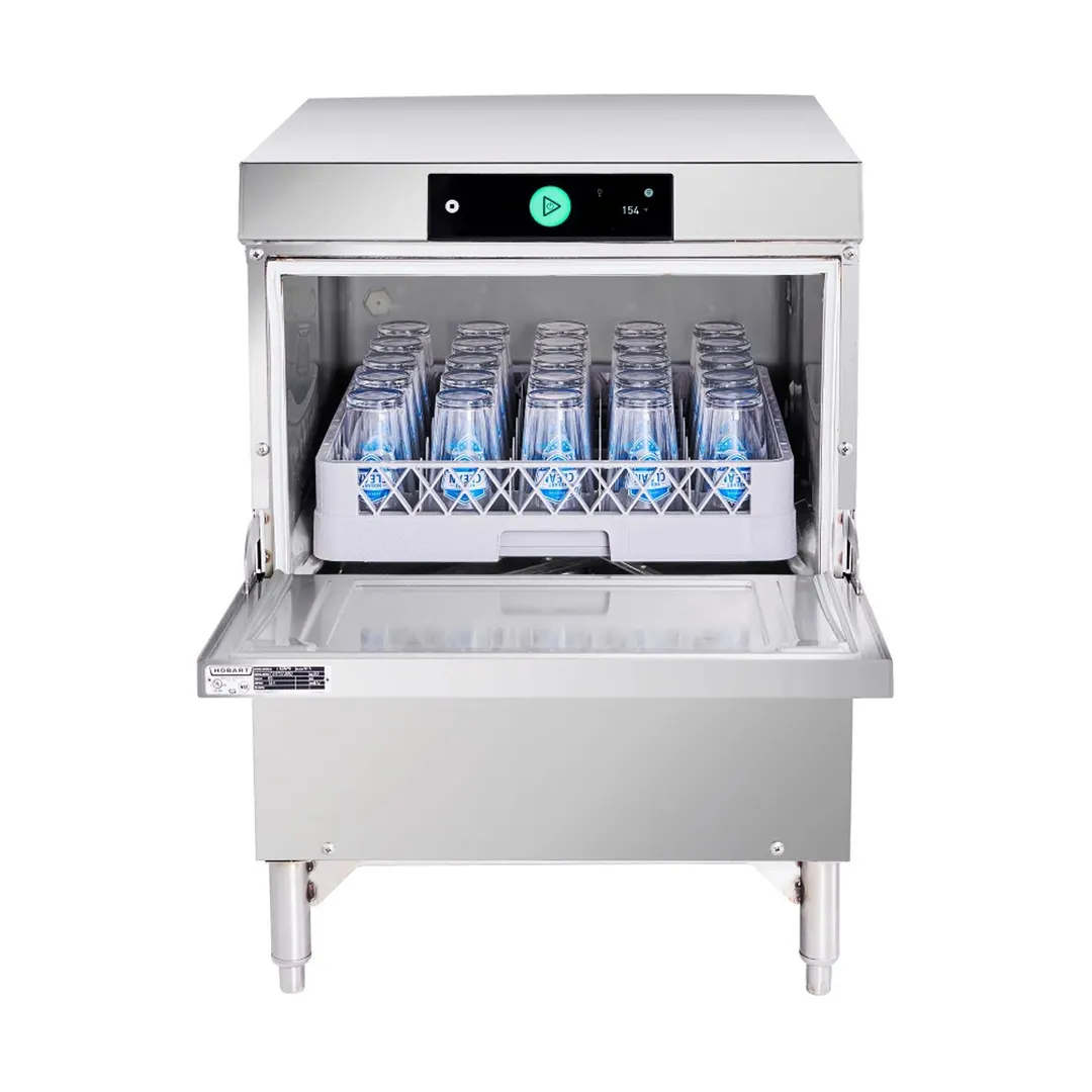 Hobart LXGNR-30 Undercounter Dishwasher/Glasswasher,30 or 24 Rack/Hr-High Temp w/Booster-120/208-240