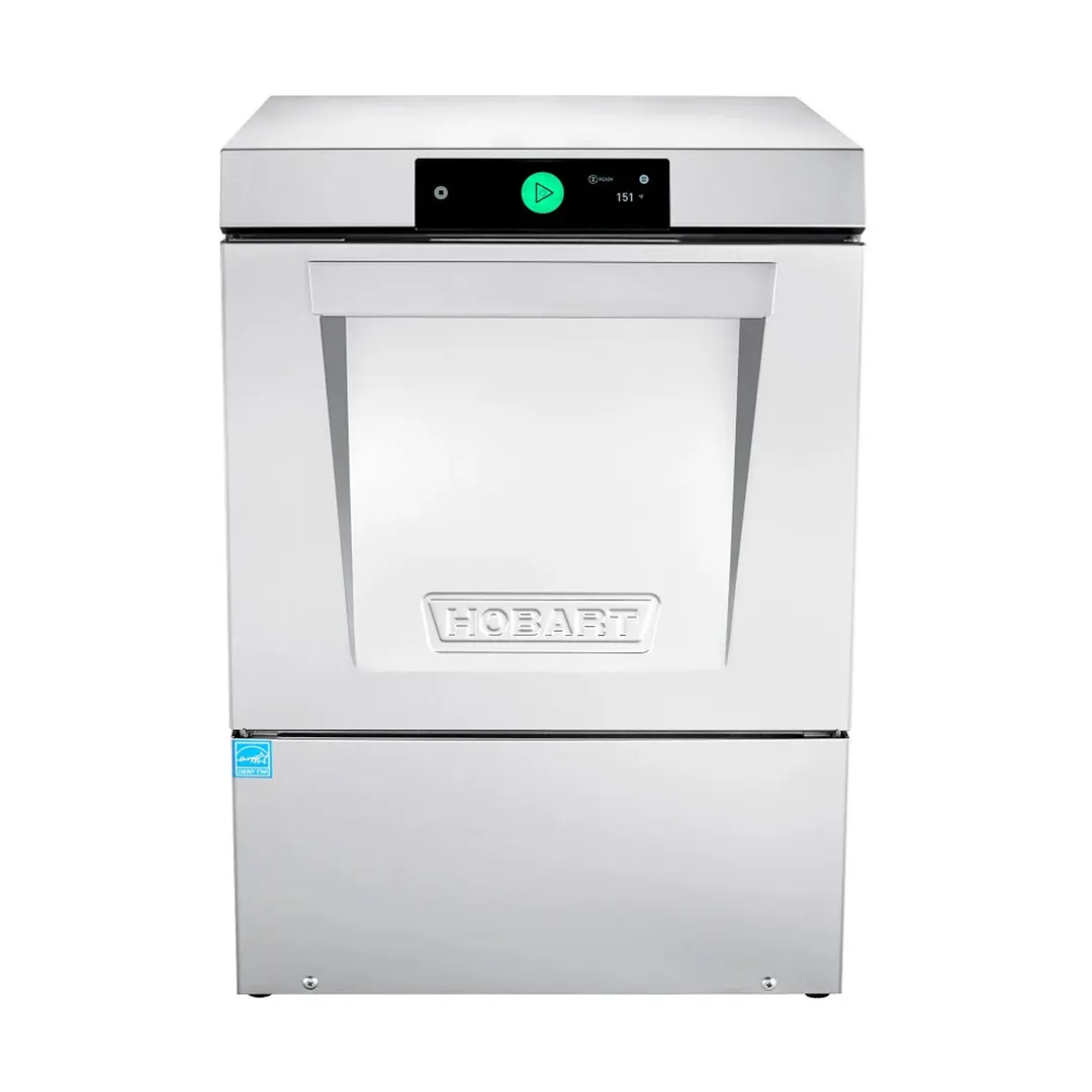 Hobart LXNH-6 Undercounter Dishwasher-32 or 15 Racks/Hr-High Temp with Booster