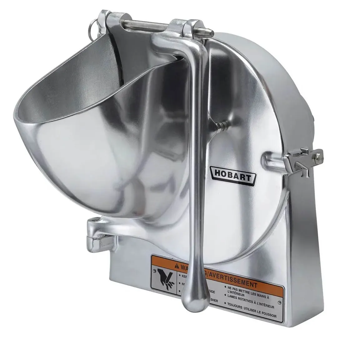 Hobart VS9-12 9‑inch Vegetable Slicer for #12 Hub, Back Case, Hopper Front, Adjustable Slicer Plate