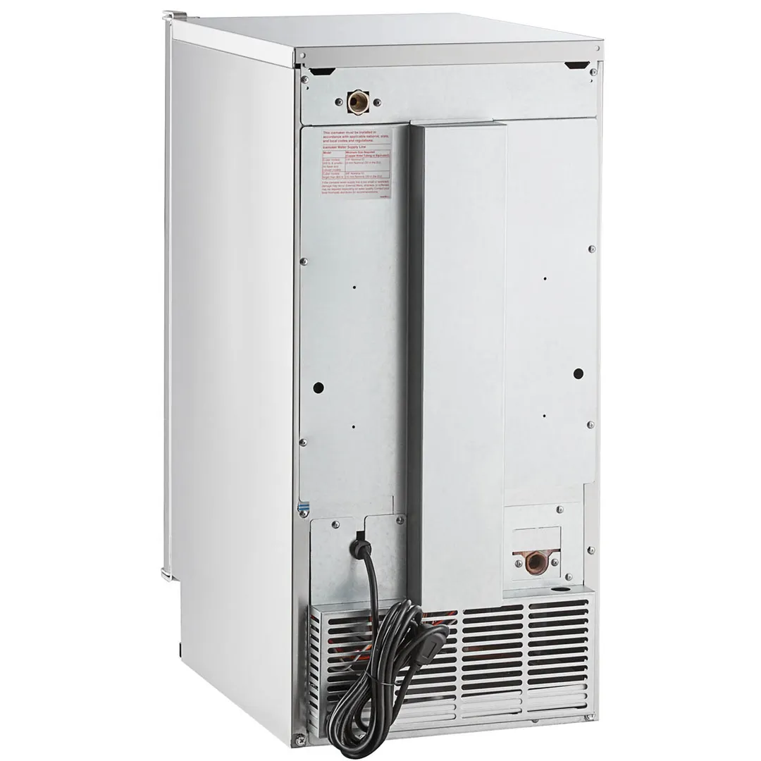 Hoshizaki C-80BAJ-DS 15" Air Cooled Nugget 80 lb Undercounter Ice Machine with 22 lb Bin, Outdoor