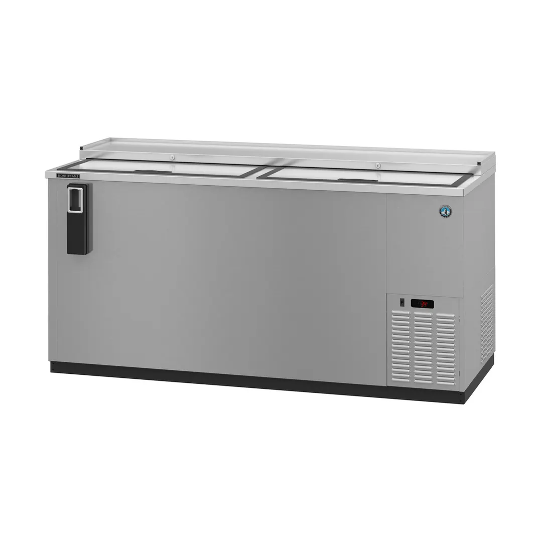 Hoshizaki CC65-S 65" Two Section Stainless Steel Horizontal Bottle Cooler, 19.6 cu. ft.
