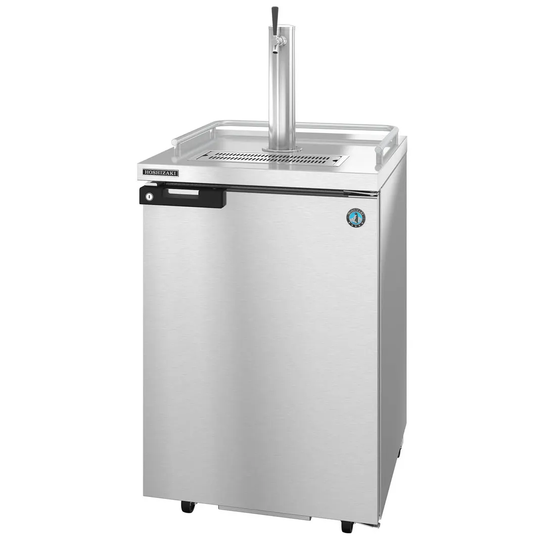 Hoshizaki DD24-S Stainless Steel Single Tap Kegerator Beer Dispenser, One 1/2 Keg Capacity