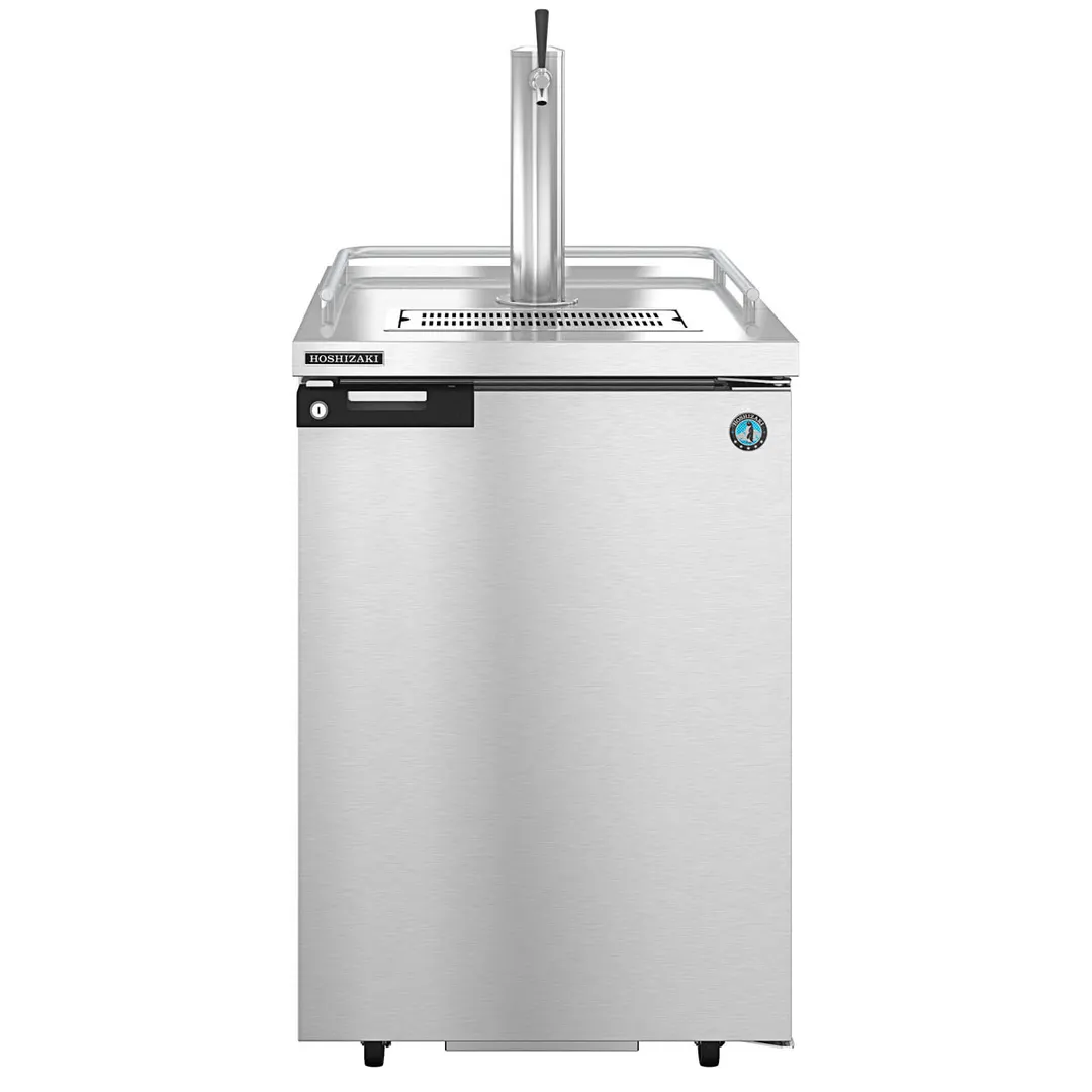 Hoshizaki DD24-S Stainless Steel Single Tap Kegerator Beer Dispenser, One 1/2 Keg Capacity