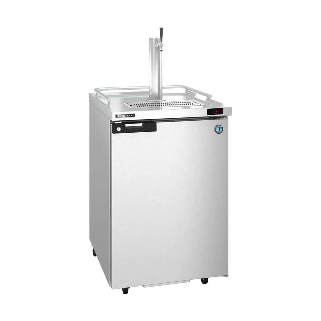 Hoshizaki DD24-S Stainless Steel Single Tap Kegerator Beer Dispenser, One 1/2 Keg Capacity