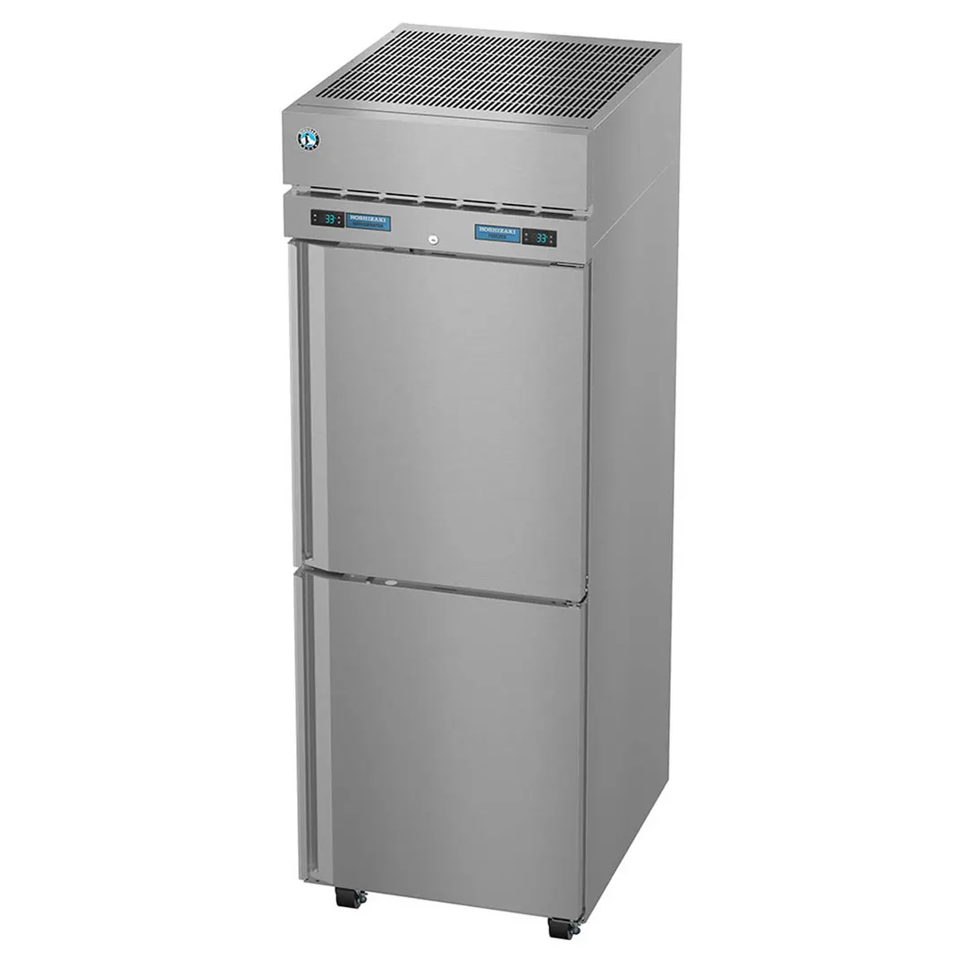 Hoshizaki DT1A-HS 27" 1-Section Reach-In Refrigerator Freezer Combo w/ 2 Half Solid Doors, Steelheart Series