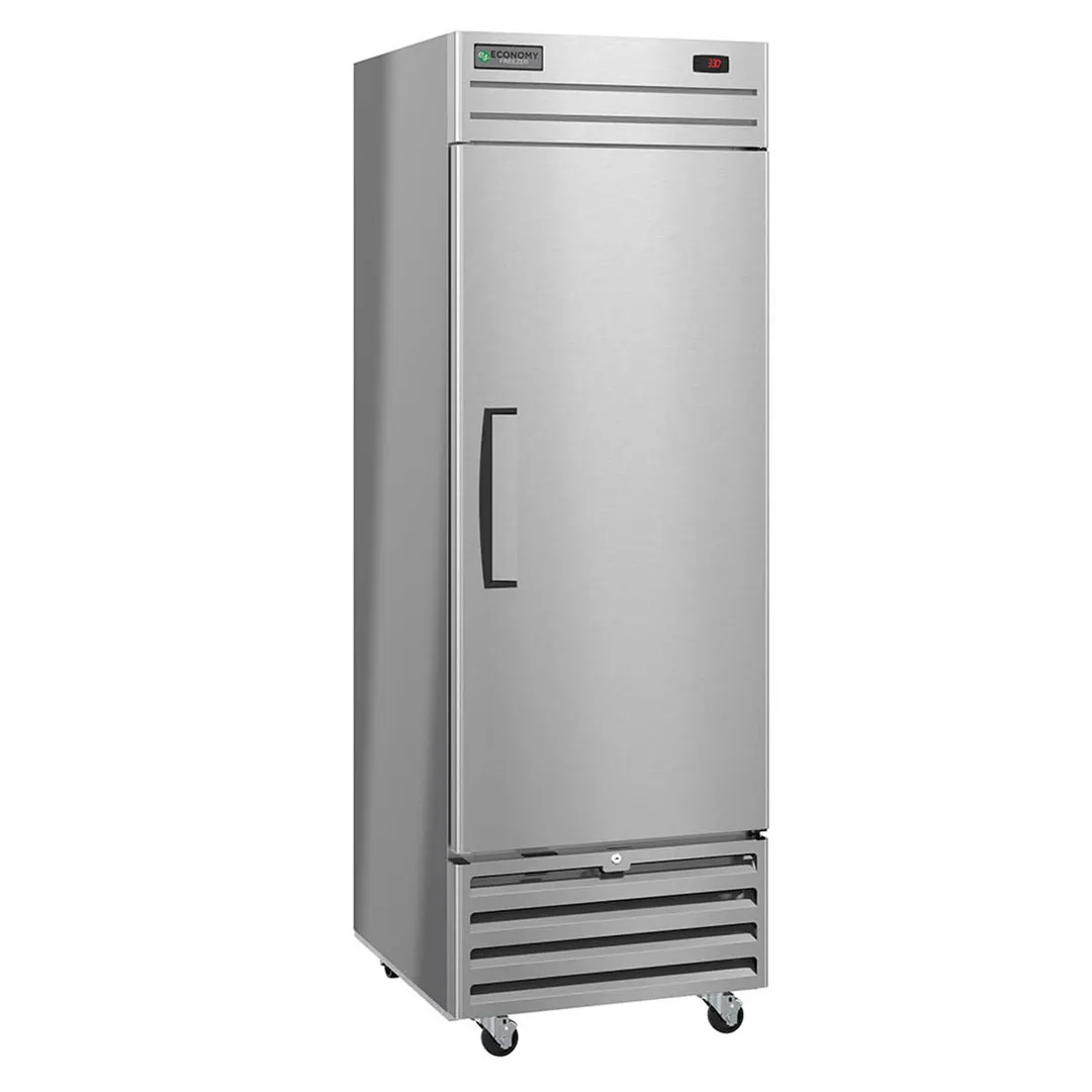 Hoshizaki ER1A-FS 27" 1-Section Reach-In Refrigerator w/ Solid Door, Bottom Mount, Aluminum Interior, 18 cu. ft.