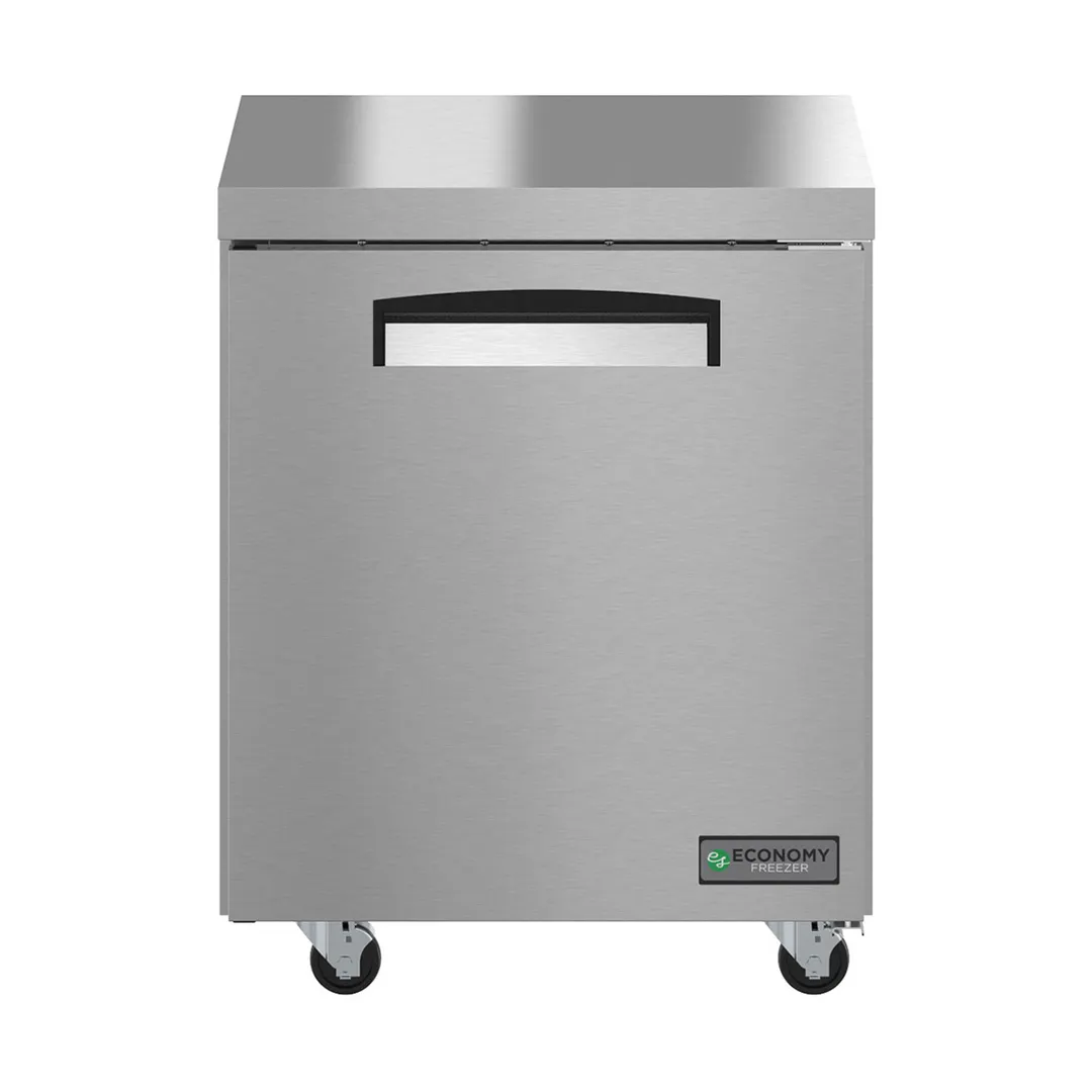 Hoshizaki EUF27A 27" 1-Door Undercounter Freezer, Stainless Steel Exterior, Front Breathing, 6.33 cu. ft.