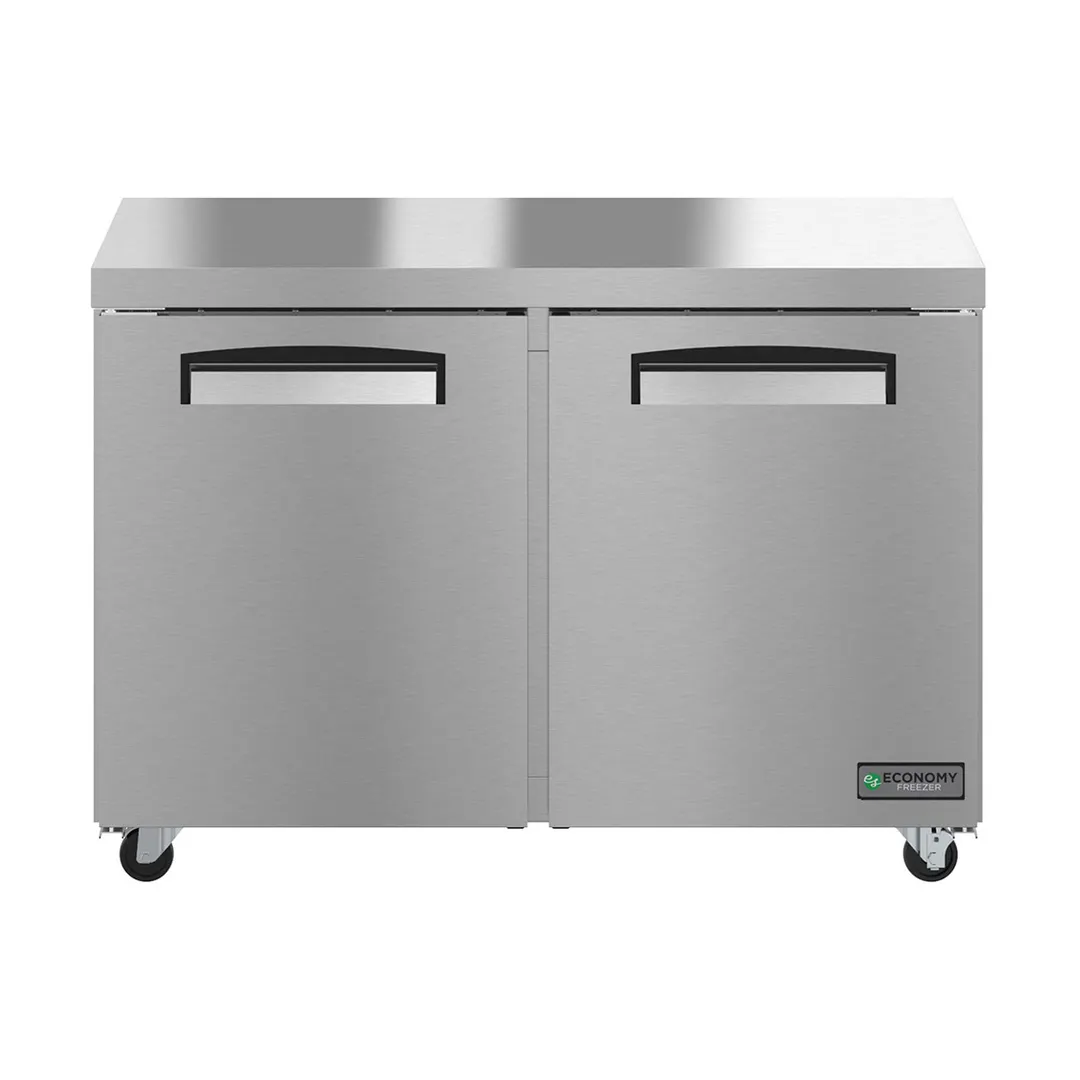 Hoshizaki EUF48A 47" 2-Section Economy Series Undercounter Freezer w/ 2 Doors, 12 cu. ft.