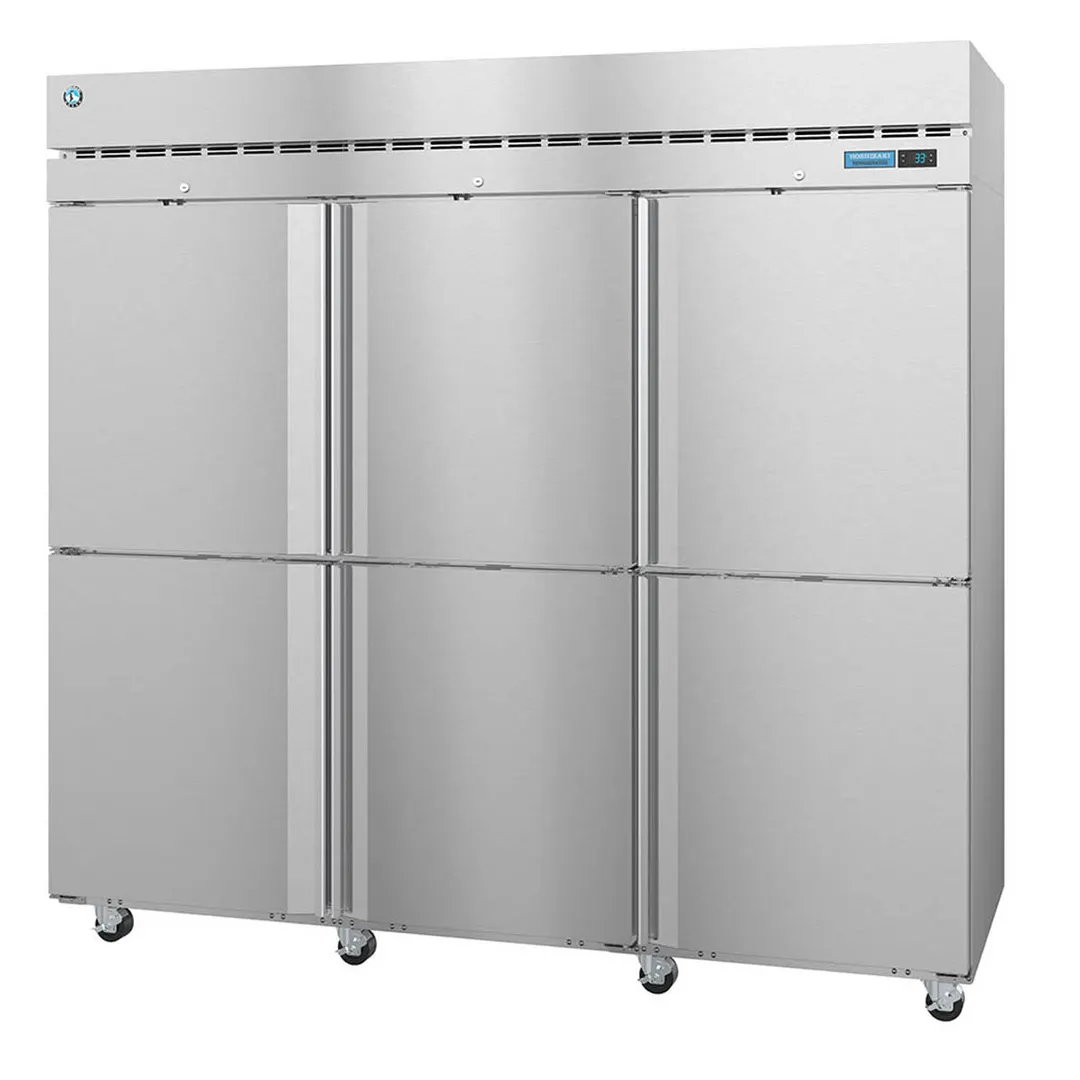 Hoshizaki F3A-HS 82" Three Section Reach-In Freezer w/ 6 Half Solid Doors, Top Mount, 79 cu. ft.