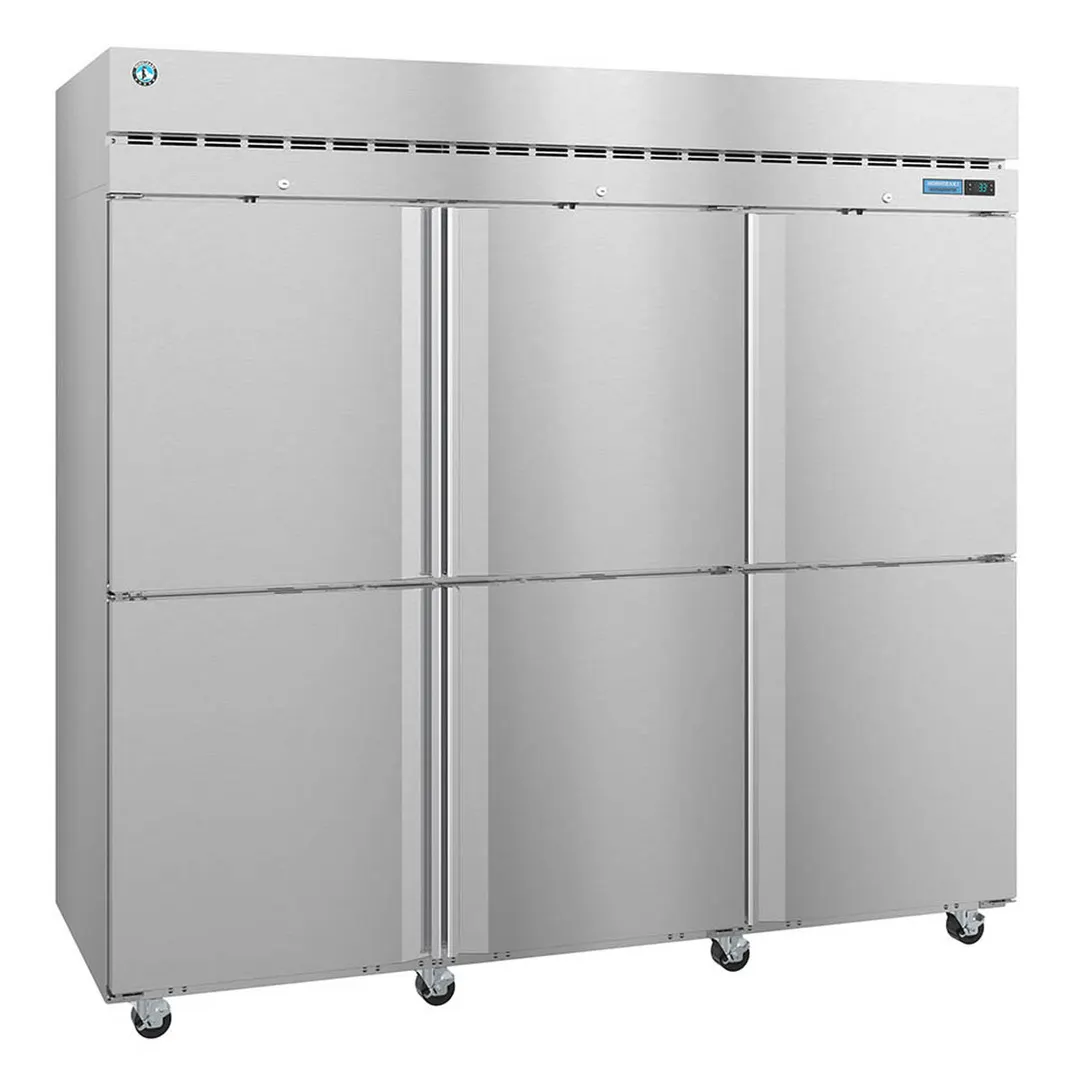 Hoshizaki F3A-HS 82" Three Section Reach-In Freezer w/ 6 Half Solid Doors, Top Mount, 79 cu. ft.