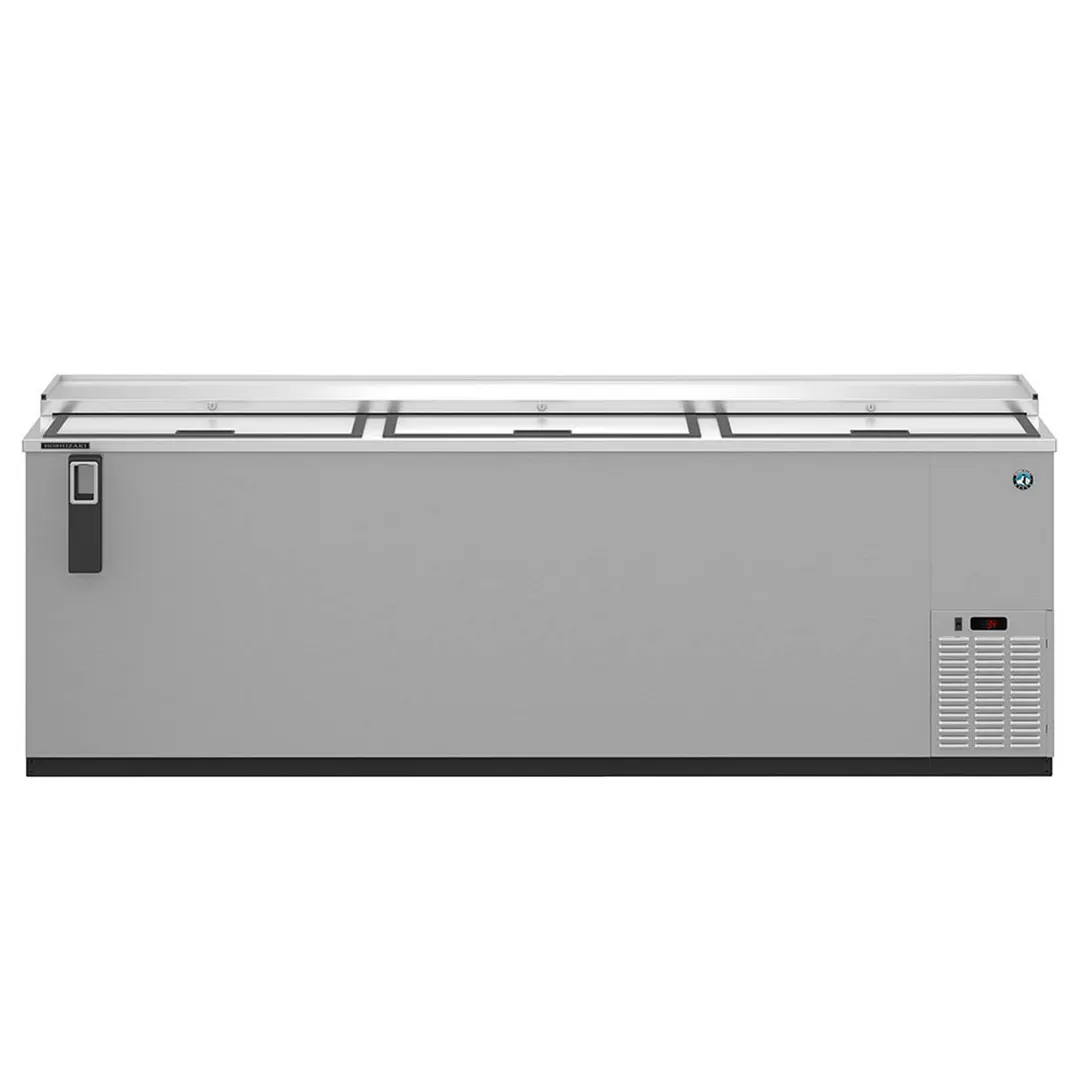 Hoshizaki CC95-S 95" Three Section Stainless Steel Horizontal Bottle Cooler, 27.98 cu. ft.