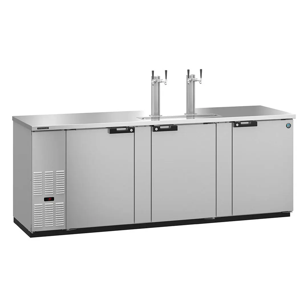 Hoshizaki DD95-S Stainless Steel Double Tap Kegerator Beer Dispenser, 5x1/2 Keg Capacity