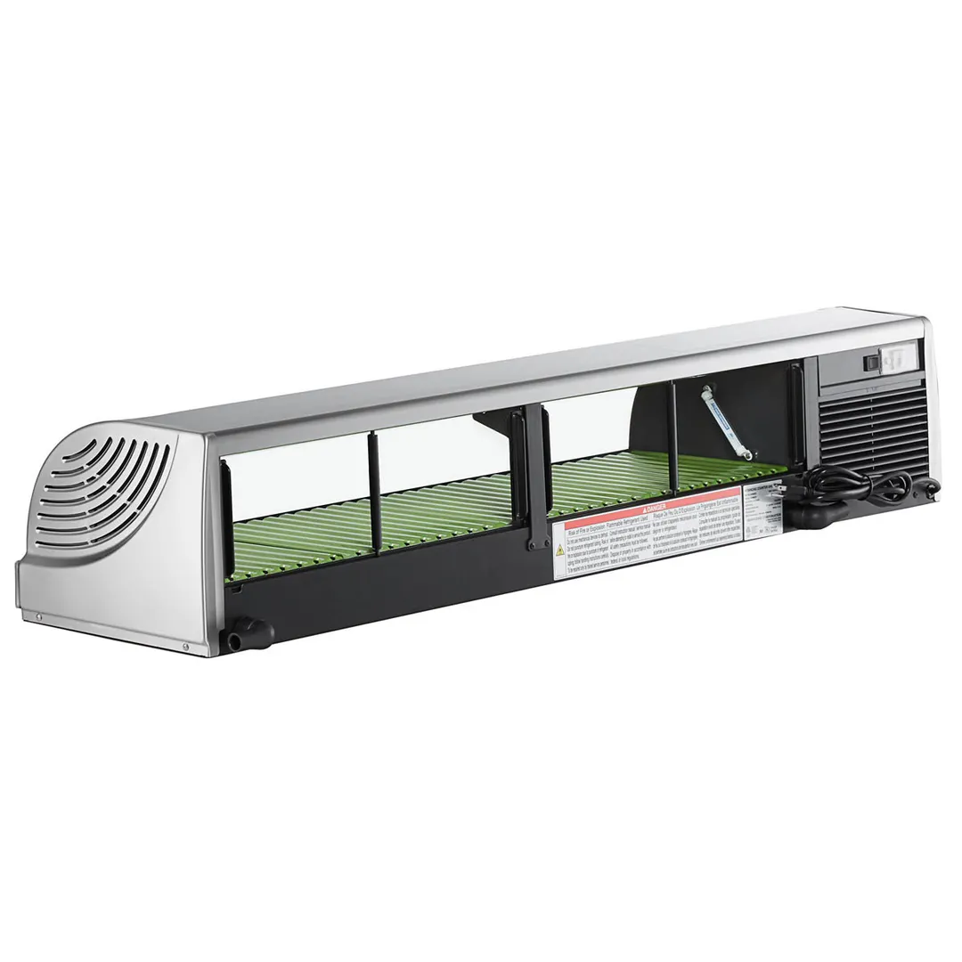 Hoshizaki HNC-150BA-L-SLH 59" Countertop Refrigerated Sushi Display Case, Left Compressor