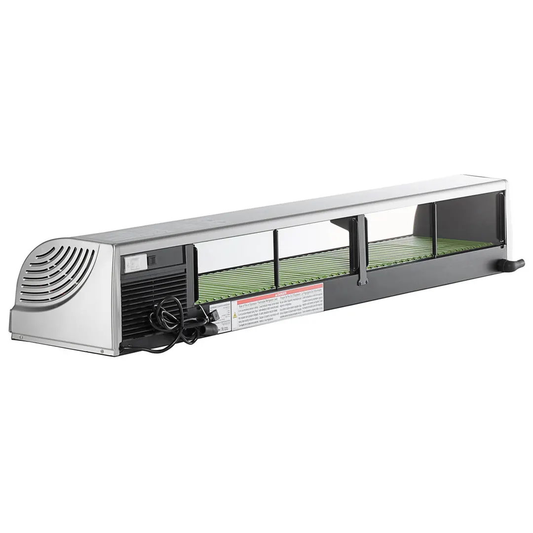 Hoshizaki HNC-180BA-R-SLH 71" Countertop Refrigerated Sushi Display Case, Right Compressor
