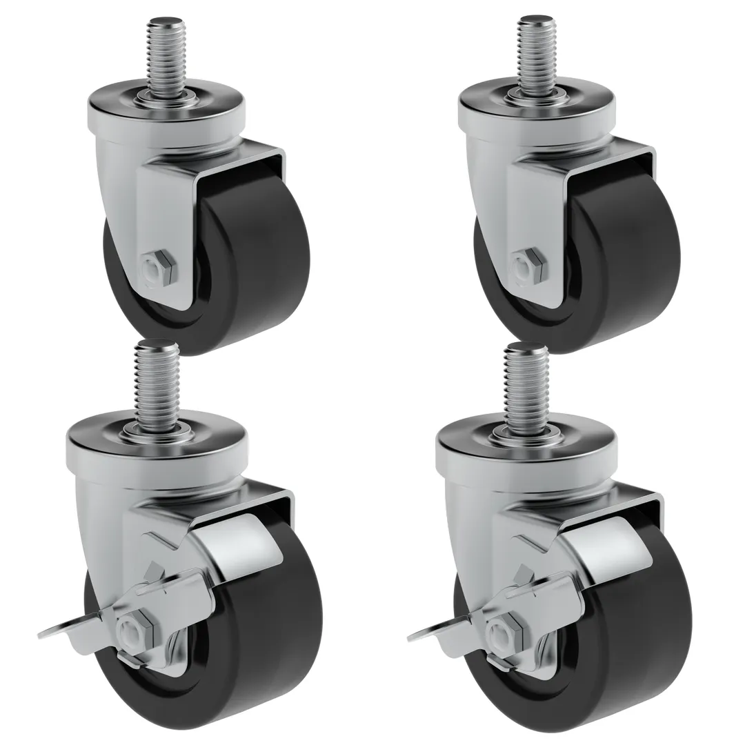Hoshizaki HS-3546 Casters, 4", (Set of 4) (2 with Brakes)