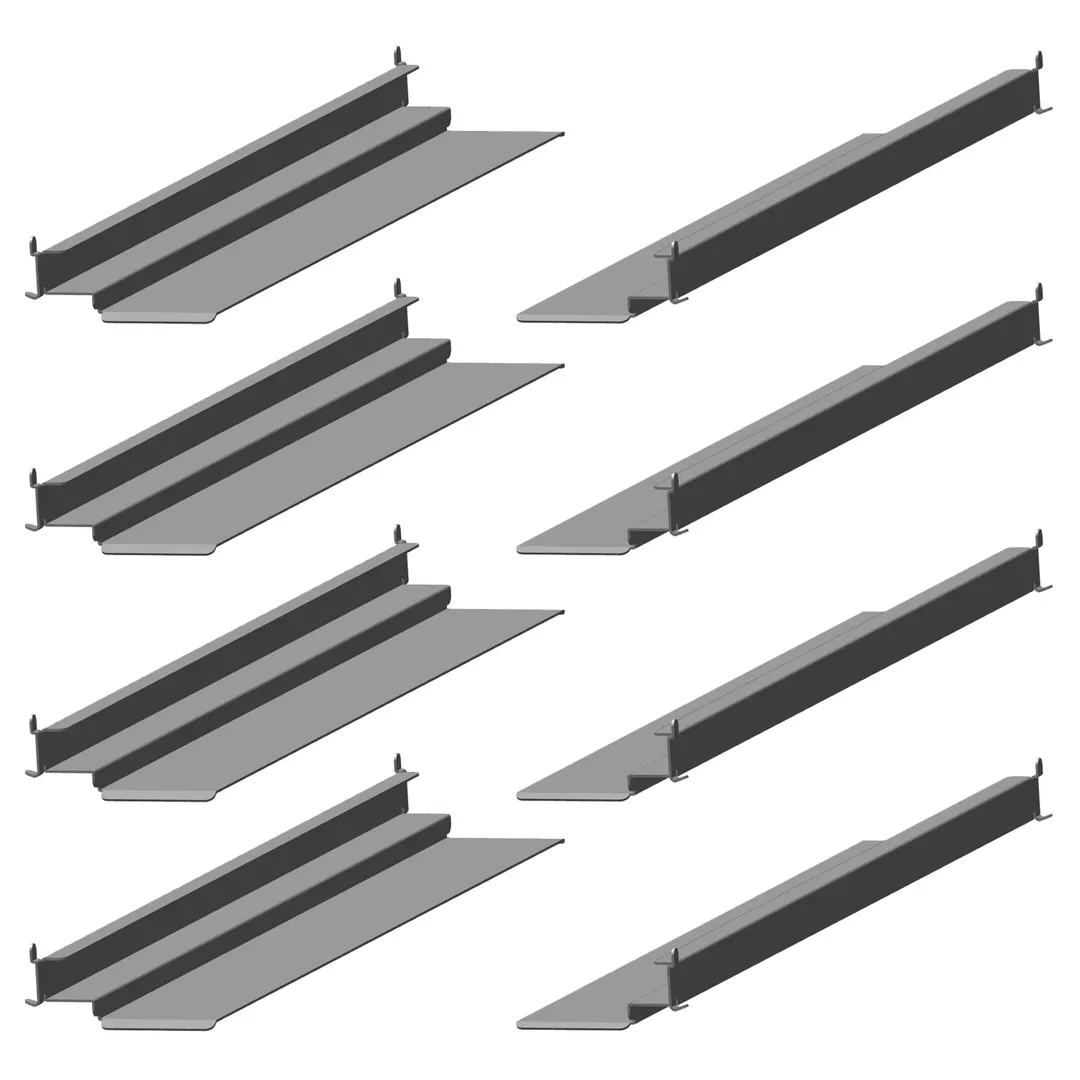 Hoshizaki HS-3558 Stainless Steel Bottom Support Universal Pan Slides (4 Pairs)