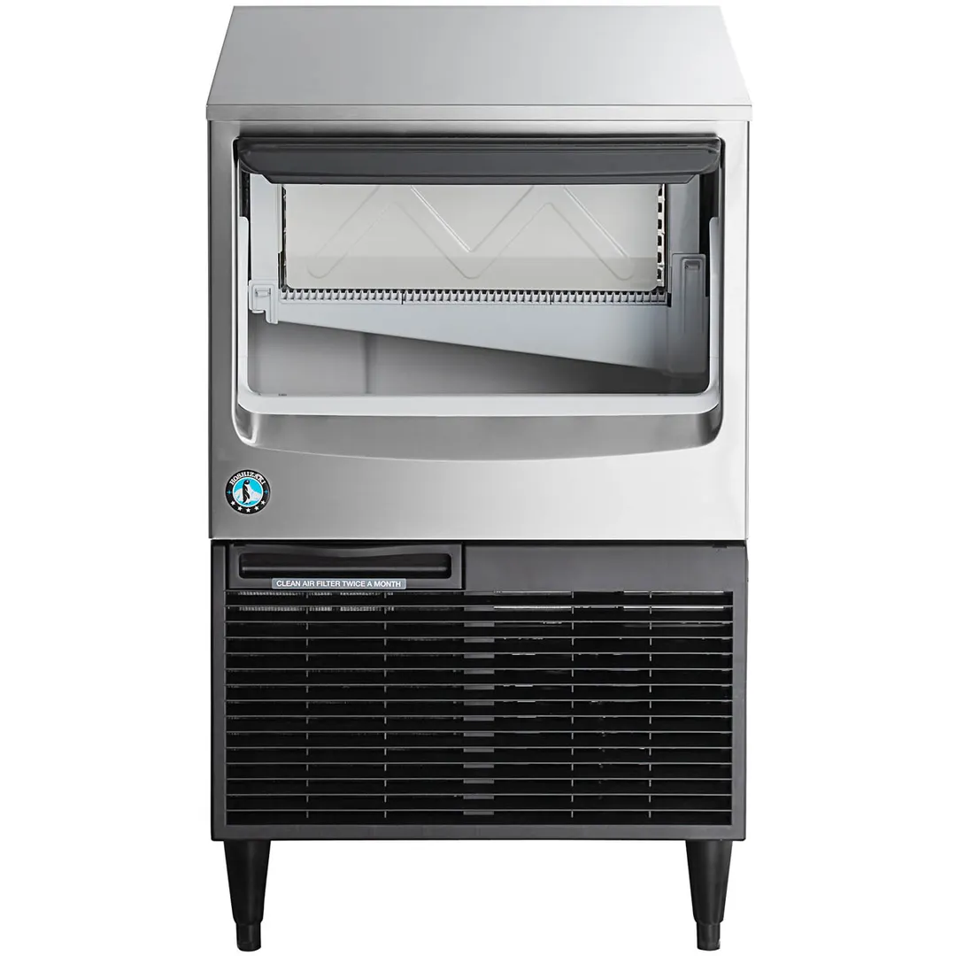 Hoshizaki KM-116BAJ 24" Air Cooled Crescent 125 lb Undercounter Ice Machine with 53 lb Bin