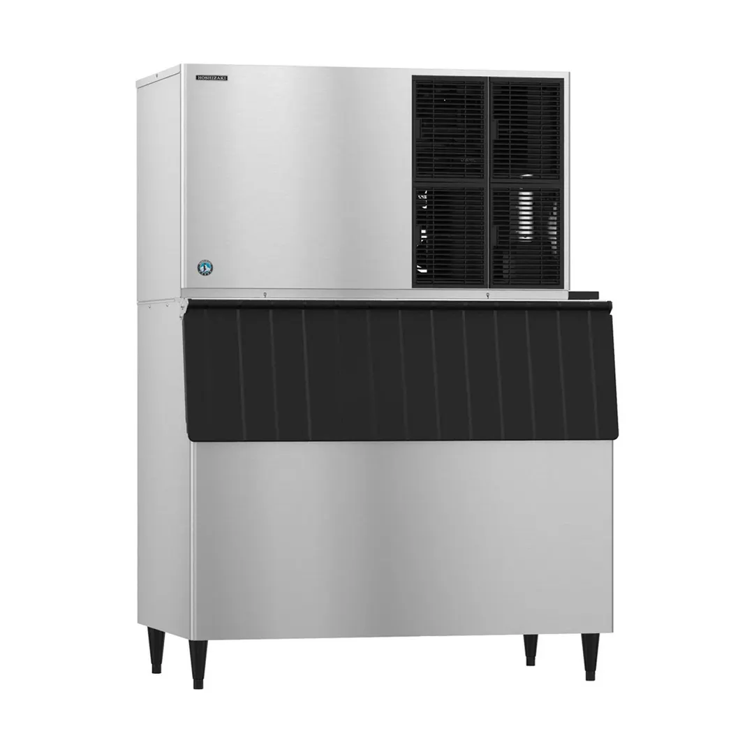 Hoshizaki KM-1301SAJ/B-800SF Air Cooled Crescent 1365 lb Ice Machine with Bin, 800 lb Storage