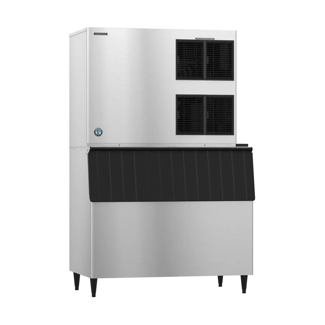 Hoshizaki KM-1900SAJ3/B-800SF Air Cooled Crescent 1865 lb Ice Machine with Bin, 800 lb Storage
