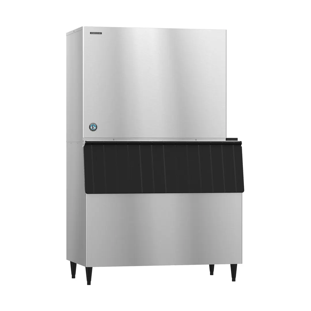 Hoshizaki KM-1900SWJ3/B-800SF Water Cooled Crescent 1880 lb Ice Machine with Bin, 800 lb Storage