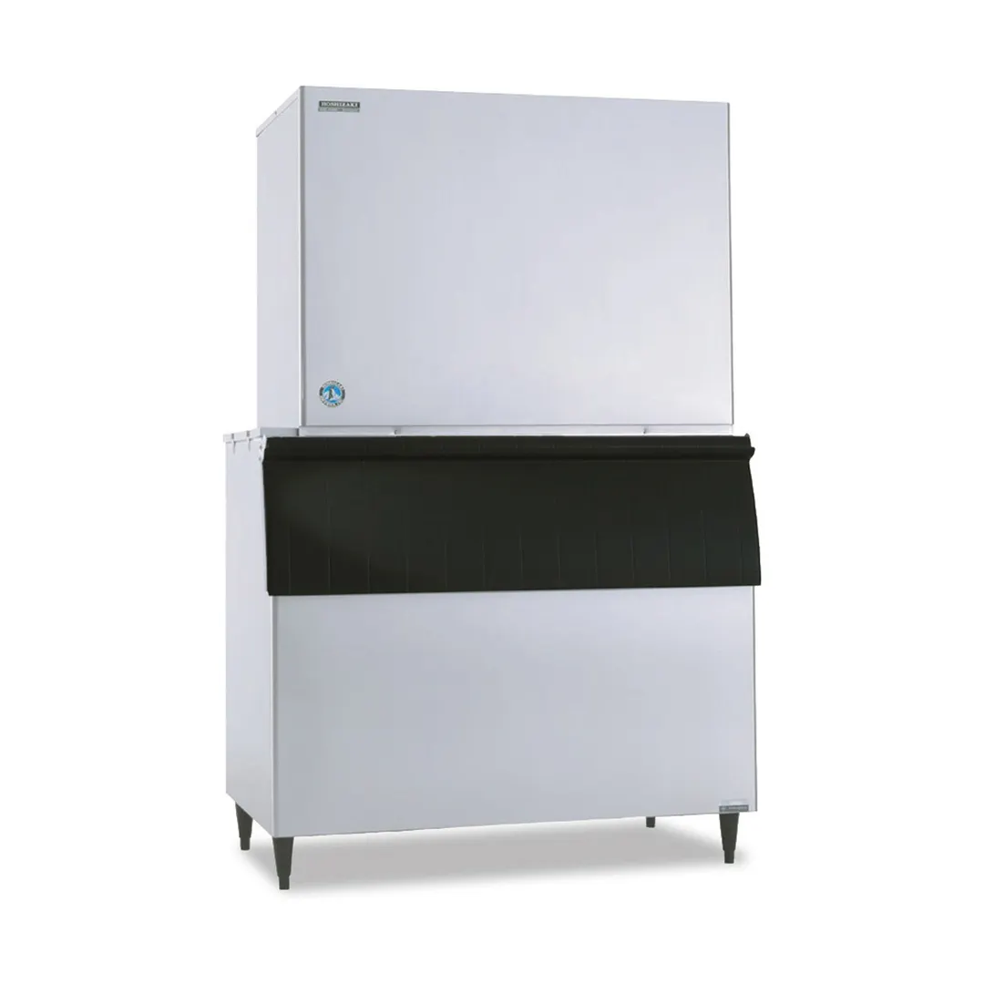 Hoshizaki KM-2600SWJ3/B-1150SS Water Cooled Crescent 2482 lb Ice Machine with Bin, 1148 lb Storage