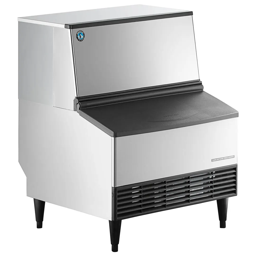 Hoshizaki KM-301BWJ 30" Water Cooled Crescent 285 lb Undercounter Ice Machine with 100 lb Bin, ADA