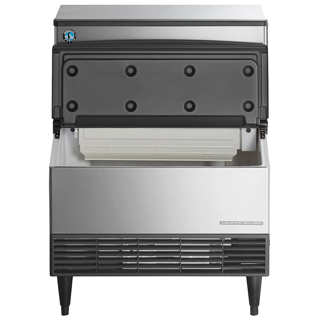 Hoshizaki KM-301BWJ 30" Water Cooled Crescent 285 lb Undercounter Ice Machine with 100 lb Bin, ADA