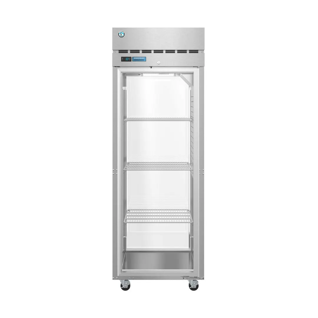 Hoshizaki PT1A-FG-FG 1-Section Pass-Thru Refrigerator w/ 2 Glass Full Doors, Top Mount, Stainless Steel, 24 cu. ft.