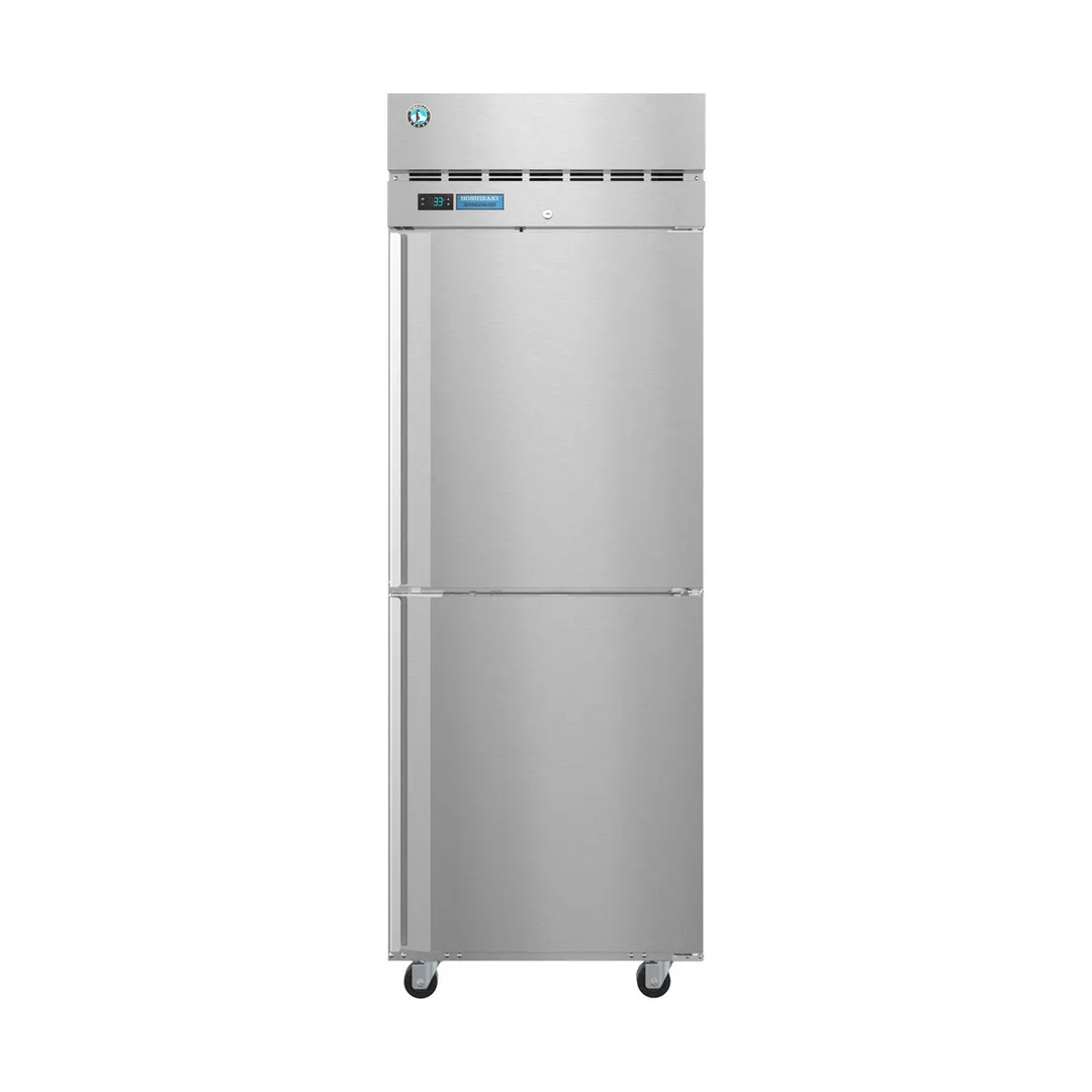 Hoshizaki PT1A-HS-HS 1-Section Pass-Thru Refrigerator w/ 4 Solid Half Doors, Top Mount, Stainless Steel, 24 cu. ft.