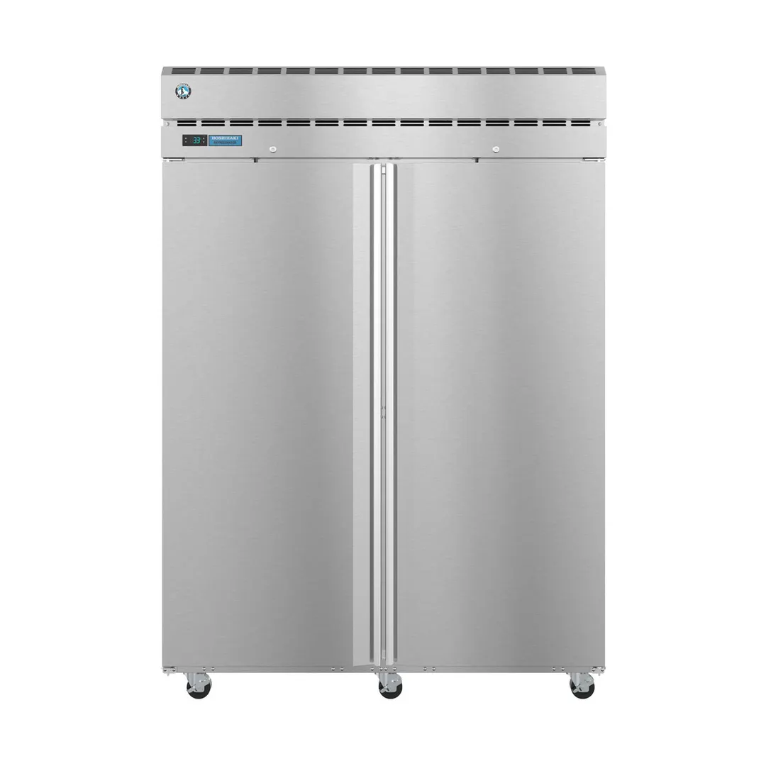 Hoshizaki PT2A-FS-FS 2-Section Pass-Thru Refrigerator w/ 4 Solid Full Doors, Top Mount, Stainless Steel, 53 cu. ft.