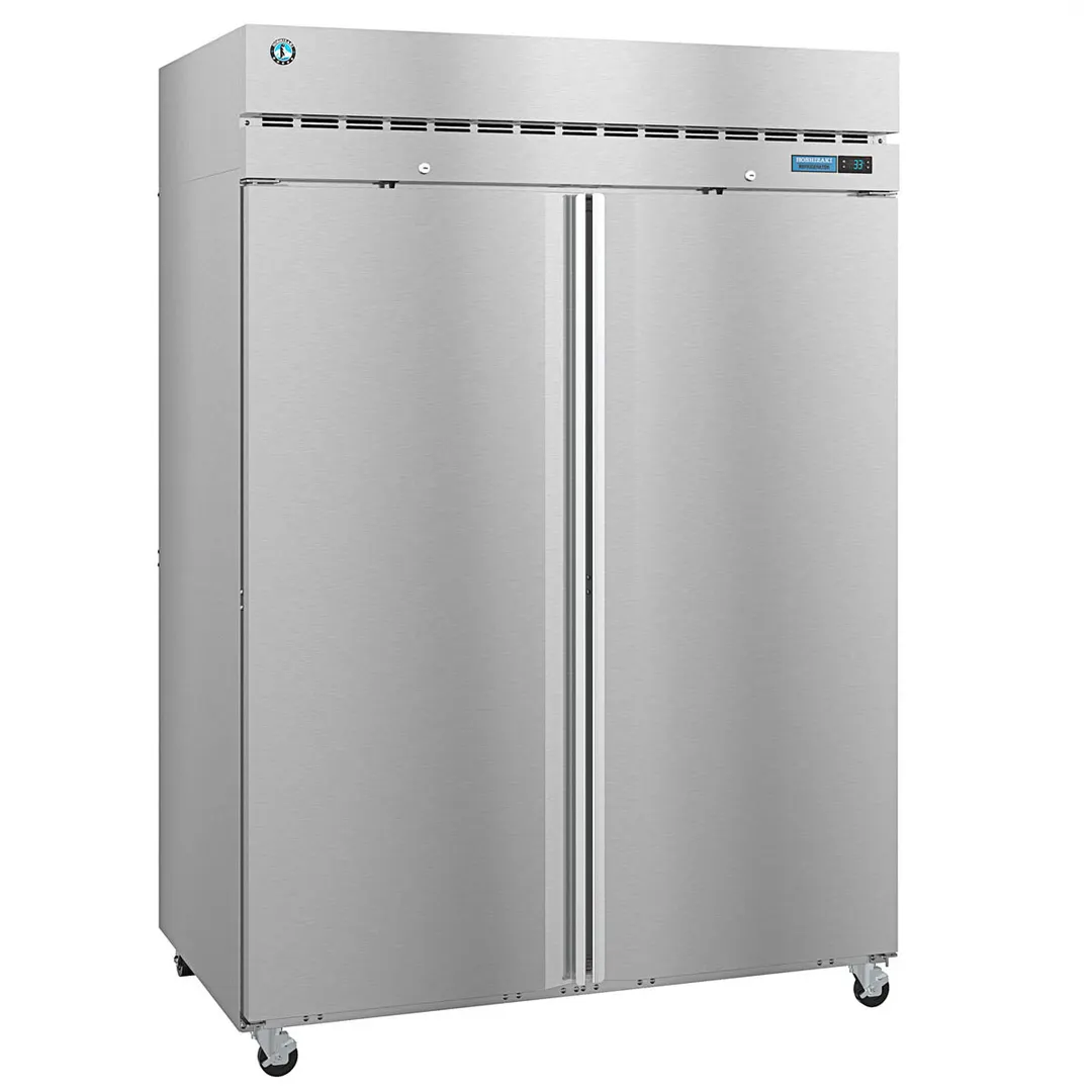 Hoshizaki R2A-FS 55" 2-Section Reach-In Refrigerator w/ 2 Solid Full Doors, Top Mounted, Stainless Steel, 50 cu. ft.