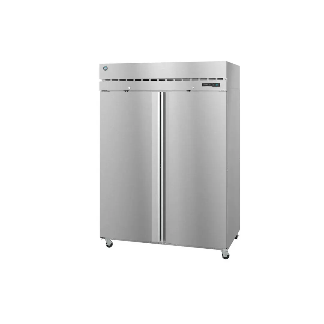 Hoshizaki R2A-FS 55" 2-Section Reach-In Refrigerator w/ 2 Solid Full Doors, Top Mounted, Stainless Steel, 50 cu. ft.