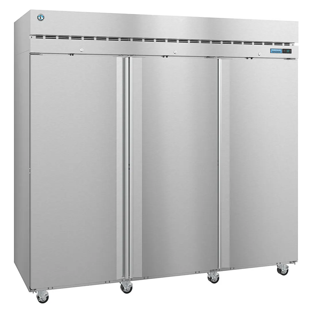 Hoshizaki R3A-FS 82" 3-Section Reach-In Refrigerator w/ 3 Solid Full Doors, Top Mounted, Stainless Steel, 79 cu. ft.